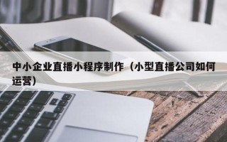 马鞍山中小企业直播小程序制作（小型直播公司如何运营）